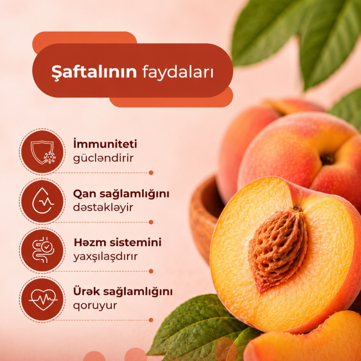 Şaftalının faydaları