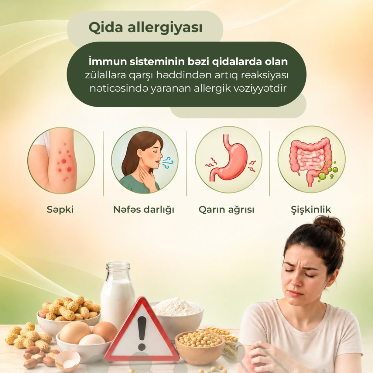 Qida allergiyası immun sisteminin bəzi qidalarda olan zülallara qarşı həddindən artıq reaksiyasıdır