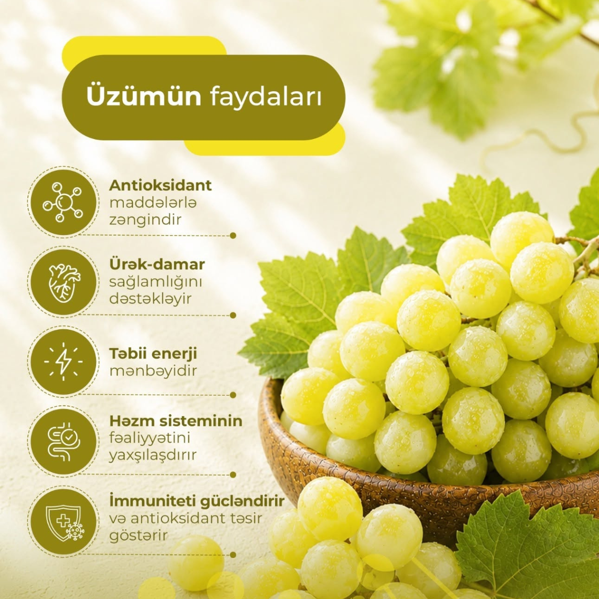 Üzümün faydaları