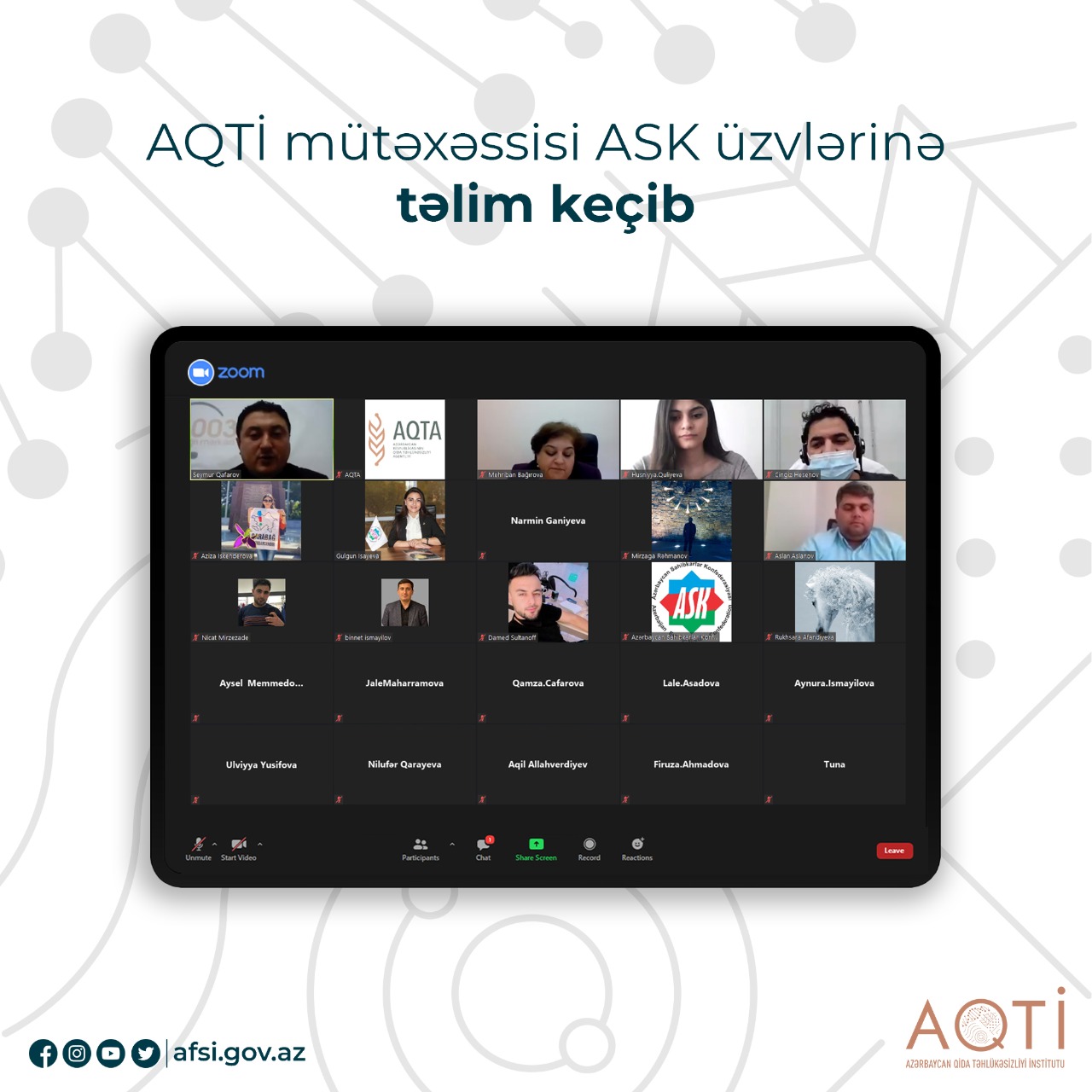 AQTİ mütəxəssisi ASK üzvlərinə təlim keçib